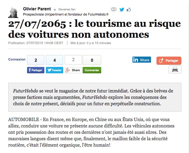 FuturHebdo publié dans Huffington Post France