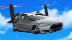 Futurism.com : The Next Era of Tesla: Meet The Model F Autonomous Flying Car