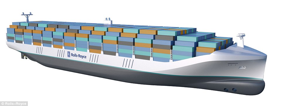 Rolls Royce révèle que des navires-robots télécommandés pourraient prendre la mer d&rsquo;ici 2020 | Daily Mail Online