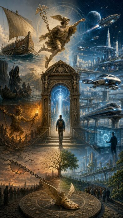 Les mythes du transport entre science-fiction et mythologie : leçons tirées de la mythanalyse intégrale | Openscience ISTE