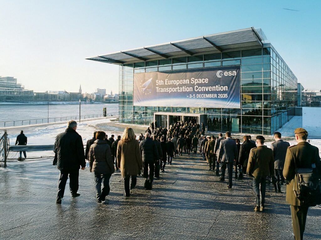 Grande Convention Européenne du Transport Spatial, 2035 : Quand l’Europe cesse de compter ses fusées pour organiser ses flux | Space Transportation HUB | ESA et CNES